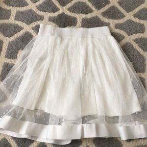 Cute white poka dot skirt